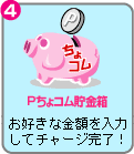4.お好きな金額を入力してチャージ完了！